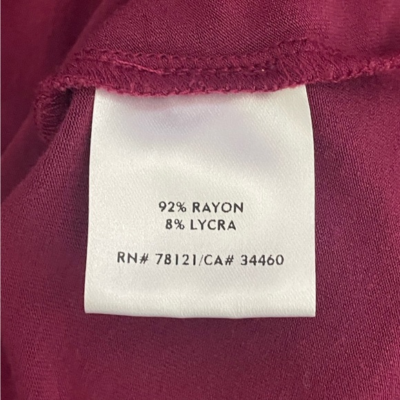 Eileen Fisher Purple Lagen Look Minimalist Rayon Blend Tunic Top Women Size L - Picture 7 of 7